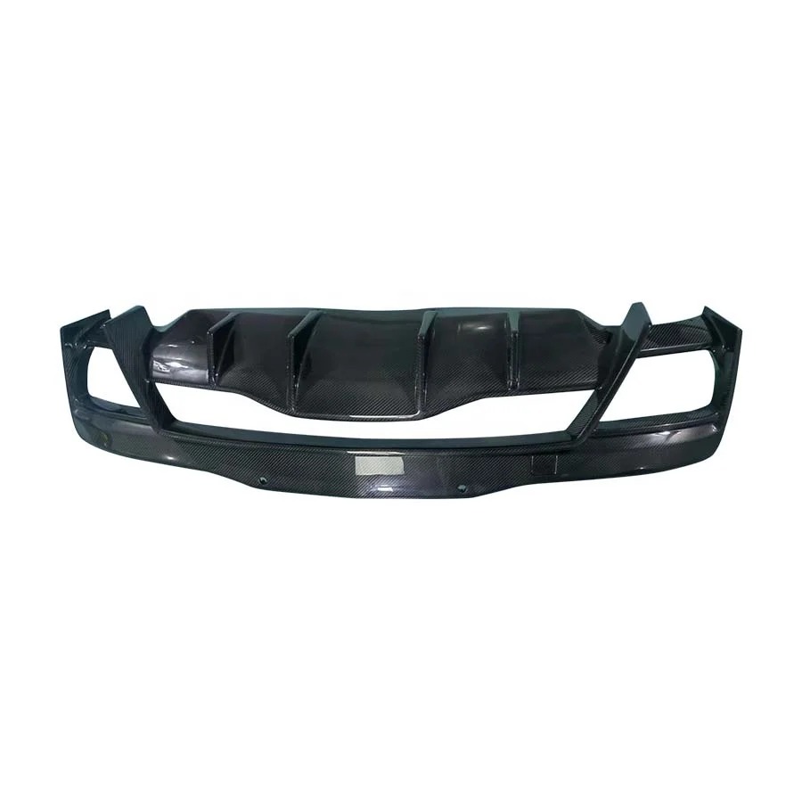 New  Corvette C8 Carbon Fiber Rear Diffuser Body Kit with Bumper Lip Accessory & Exhaust Cut-Outs